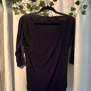 American Eagle Outfitters Dark Blue Long Sleeve Top